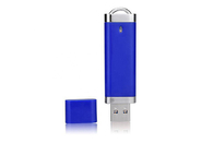 Blaue Farbe des Plastik 16G 2,0 USB mit kundengebundenem Logo und Paket von der Showlebenmarke