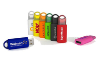 Plastikfrühling USB der Fabrikversorgungsshowlebenmarke 4GB 2,0 rote Farbmit kundengebundenem Logo und Paket