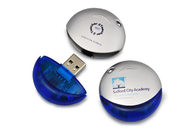Runde Form 64GB 2,0 der Fabrikversorgung Orangenfarbe Plastik-USB mit kundengebundener Logo- und Paketshowlebenmarke