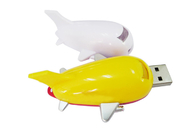 32G 3,0 gelbe Farbe flaches geformtes PlastikUSB mit kundengebundener Logo- und Paketshowlebenmarke