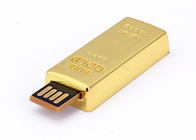 Materieller Goldbarren USB der USB-Fabrikversorgung 16G 3,0 Metallmit kundengebundener Logoshowlebenmarke