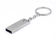 Goldmetallusb-Stock, metallisches Memorystick-Speichergerät mit Schlüsselring