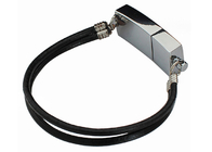 Silbriger Metall-USB-Blitz-Antrieb mit Keychain-Schnur-hoher Speicherkapazität