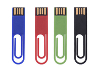 Grüne Plastik-USB-Stock-Antriebs-Buch-Klipp-Art kundengebundene Logo-Show-Leben-Marke