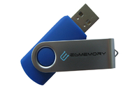 orange Schwenker-Torsionsmetall USB der Farbe 2,0 2G mit kundengebundener Logo- und Paketshowlebenmarke