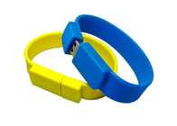 Fabrikversorgung fertigte gelbes Handgelenk USB Farbe des Logos 32G 2,0 mit pp.-Kastenverpackung besonders an