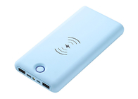 Blaue magnetische drahtlose Bank der Energie-20000mAh mit Hafen USBs C fertigte Logo besonders an